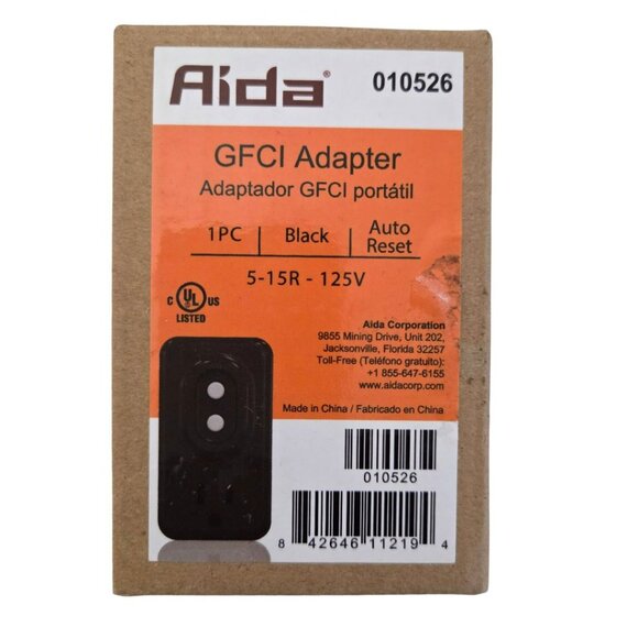 GFCI Adapter 15 AMP Single Outlet Grounded 3-Prong Indoor Use, Auto Reset NEW - Picture 1 of 6